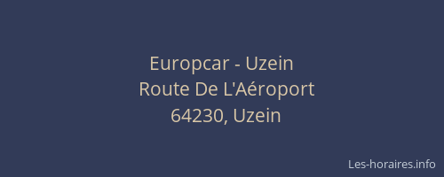 Europcar - Uzein