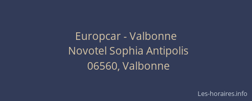 Europcar - Valbonne