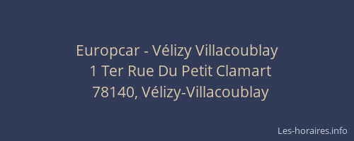 Europcar - Vélizy Villacoublay