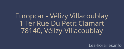 Europcar - Vélizy Villacoublay