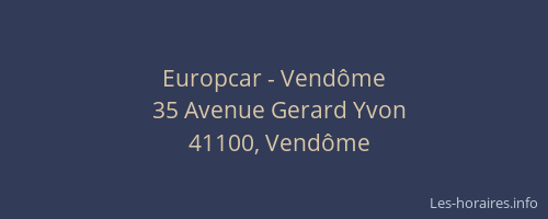 Europcar - Vendôme