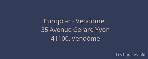 Europcar - Vend&ocirc;me