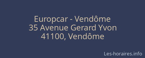 Europcar - Vendôme