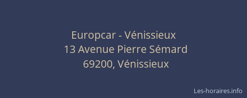 Europcar - Vénissieux