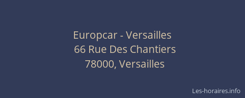 Europcar - Versailles