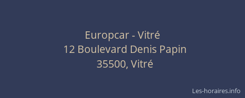 Europcar - Vitré