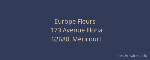 Europe Fleurs
