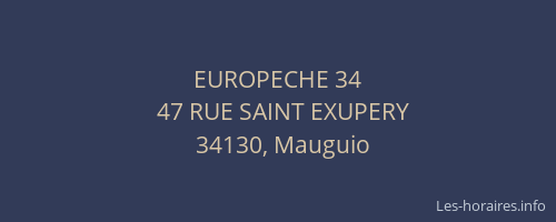 EUROPECHE 34
