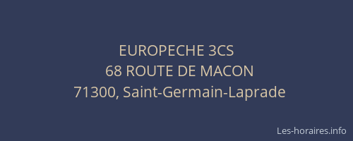 EUROPECHE 3CS