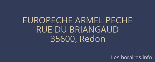 EUROPECHE ARMEL PECHE