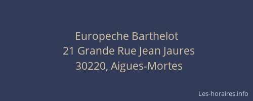 Europeche Barthelot