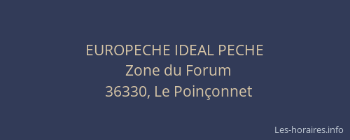 EUROPECHE IDEAL PECHE