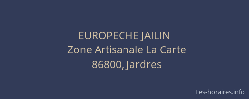 EUROPECHE JAILIN