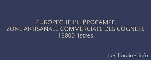 EUROPECHE L'HIPPOCAMPE