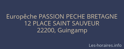 Europêche PASSION PECHE BRETAGNE