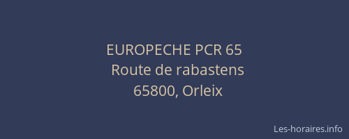 EUROPECHE PCR 65