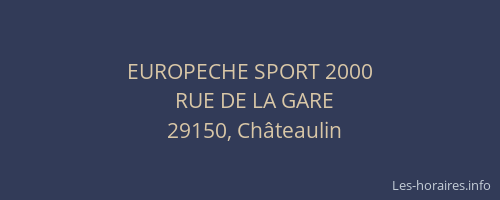 EUROPECHE SPORT 2000