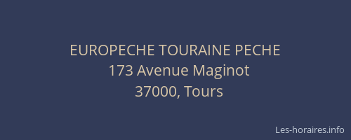 EUROPECHE TOURAINE PECHE