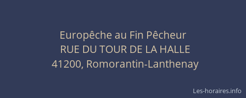 Europ&ecirc;che au Fin P&ecirc;cheur