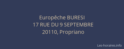 Europ&ecirc;che BURESI