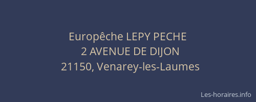 Europêche LEPY PECHE