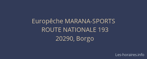Europêche MARANA-SPORTS