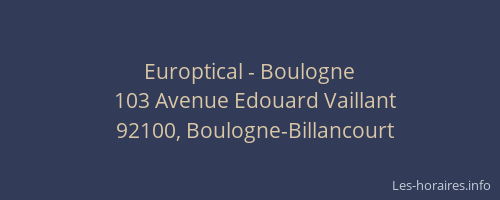 Europtical - Boulogne