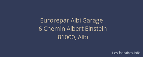 Eurorepar Albi Garage