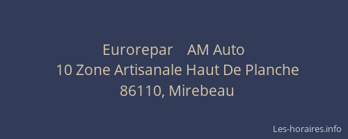 Eurorepar    AM Auto