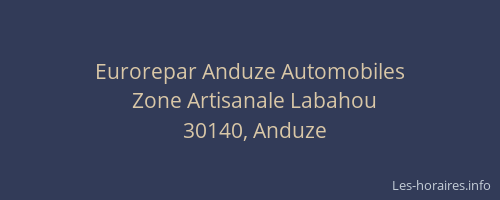 Eurorepar Anduze Automobiles