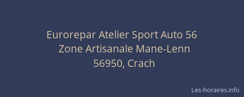 Eurorepar Atelier Sport Auto 56