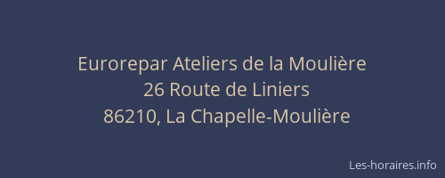 Eurorepar Ateliers de la Mouli&egrave;re