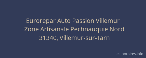 Eurorepar Auto Passion Villemur