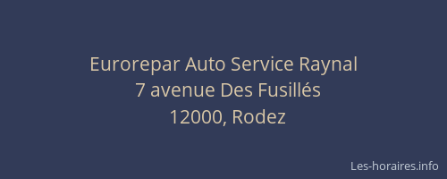 Eurorepar Auto Service Raynal