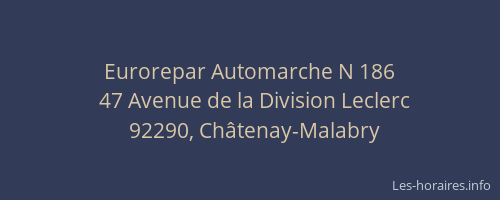 Eurorepar Automarche N 186