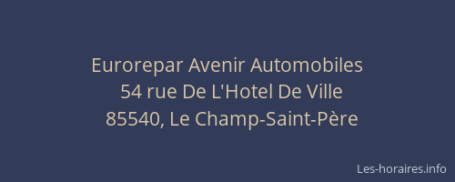 Eurorepar Avenir Automobiles
