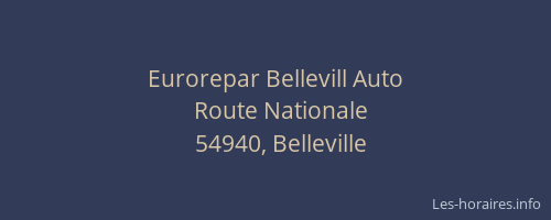 Eurorepar Bellevill Auto