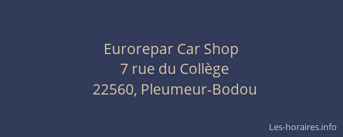 Eurorepar Car Shop
