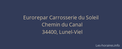 Eurorepar Carrosserie du Soleil
