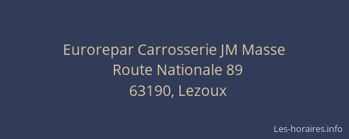 Eurorepar Carrosserie JM Masse
