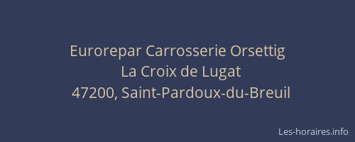 Eurorepar Carrosserie Orsettig