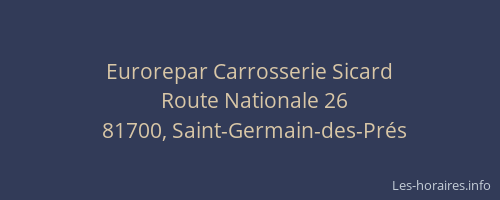Eurorepar Carrosserie Sicard