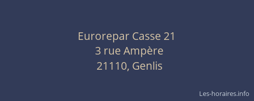 Eurorepar Casse 21