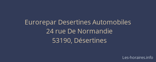 Eurorepar Desertines Automobiles