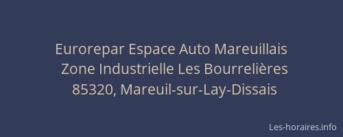 Eurorepar Espace Auto Mareuillais