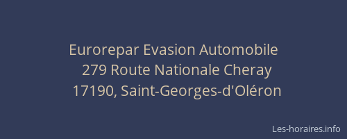 Eurorepar Evasion Automobile