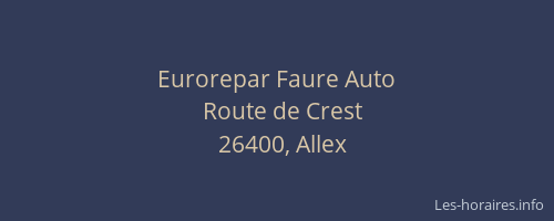 Eurorepar Faure Auto