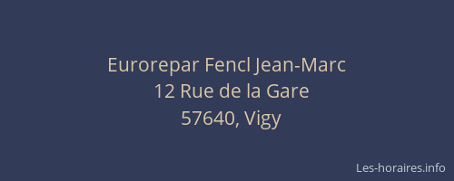 Eurorepar Fencl Jean-Marc