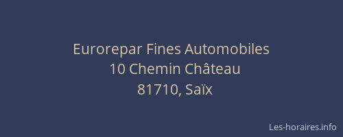 Eurorepar Fines Automobiles