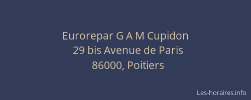 Eurorepar G A M Cupidon